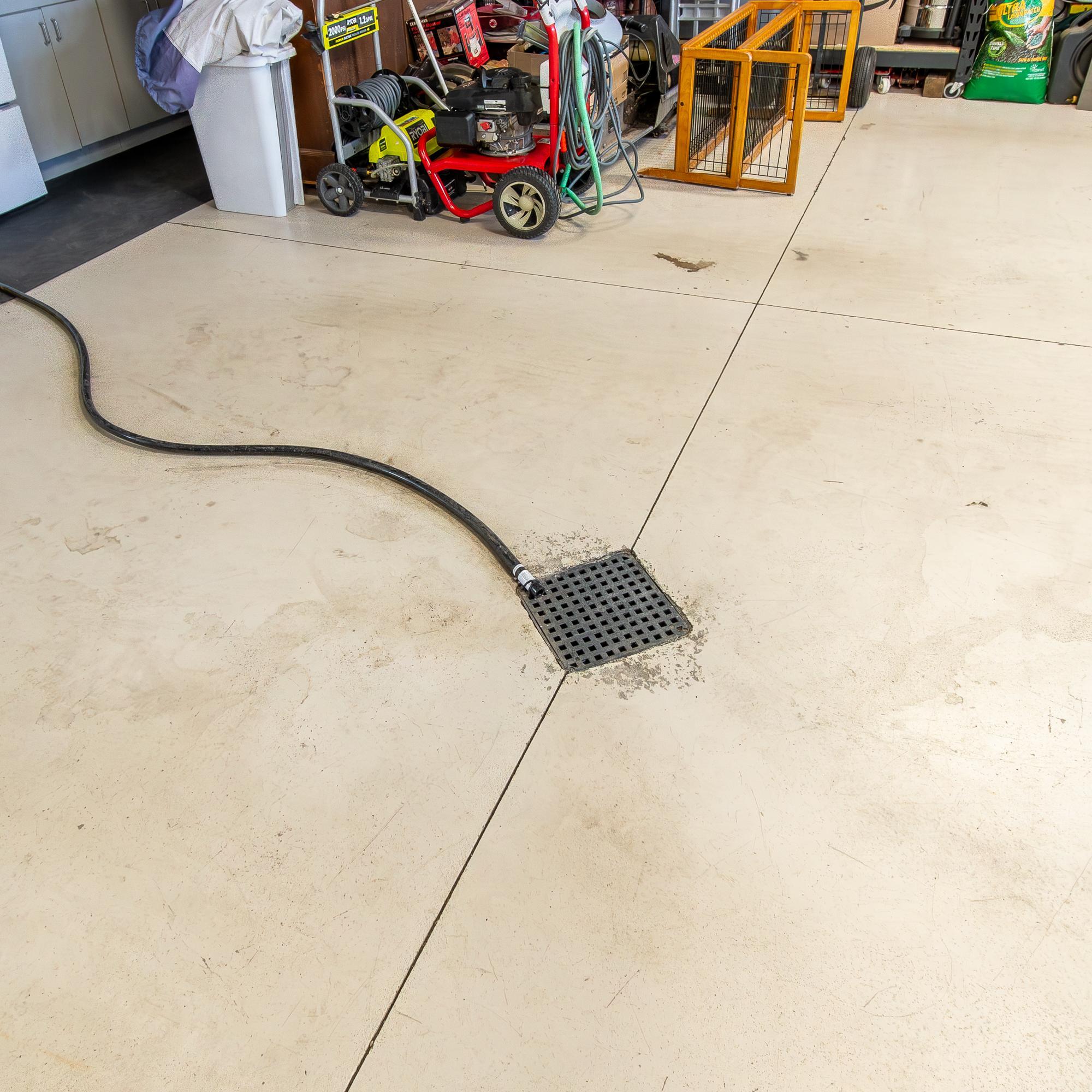 Garage floor drain