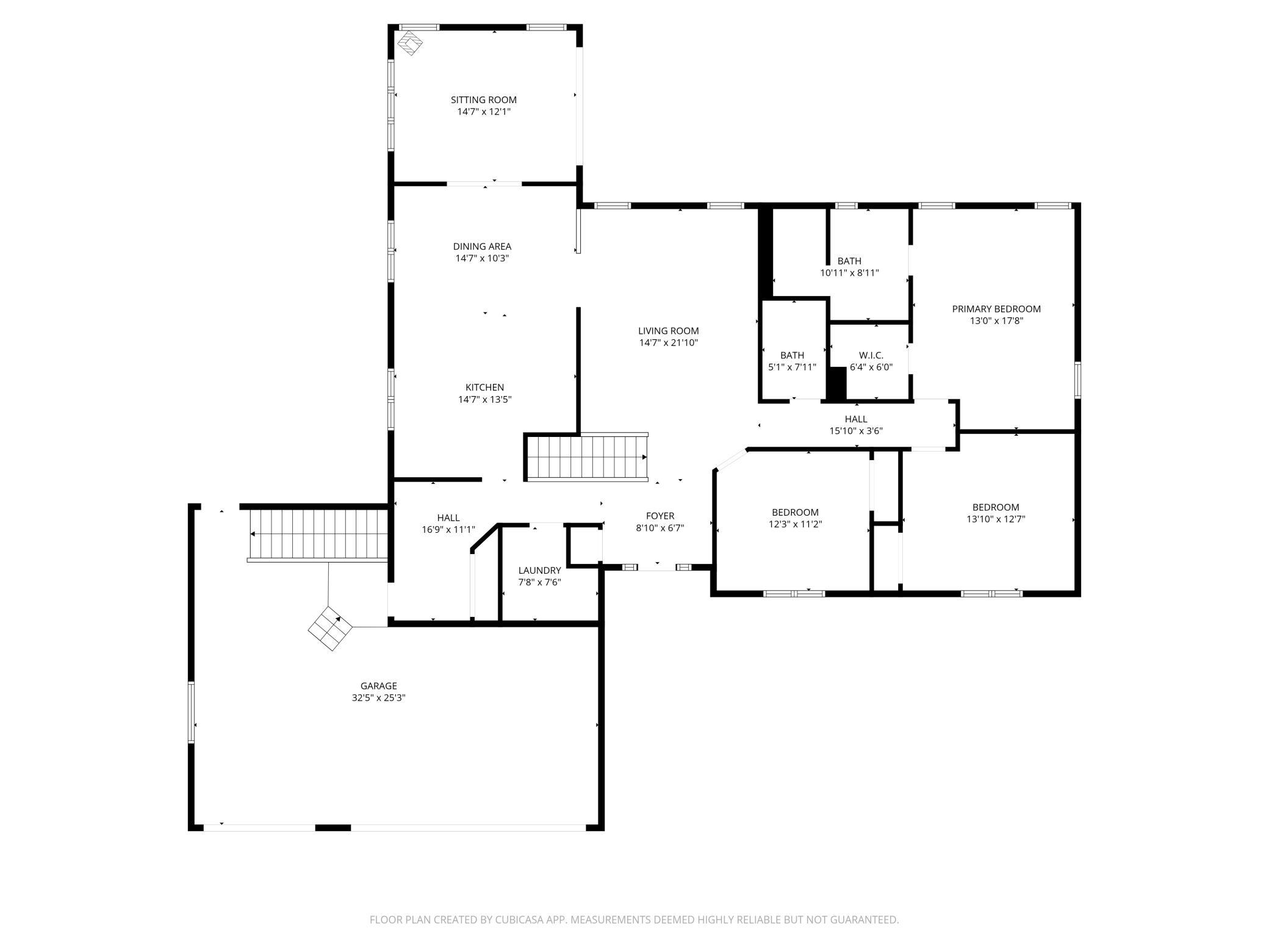 Main floor **approx dimensions