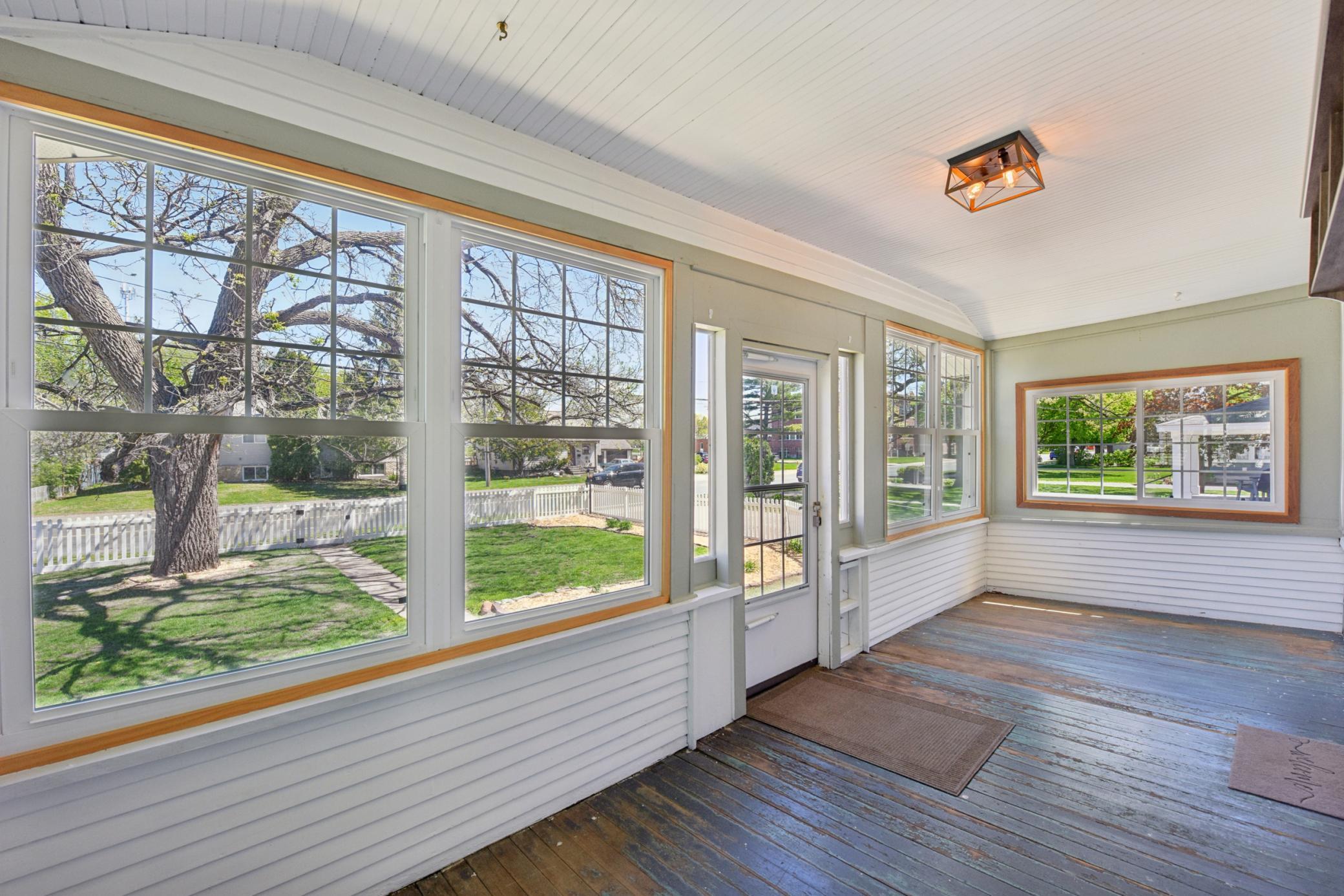Front Porch w Newer Vinyl Windows