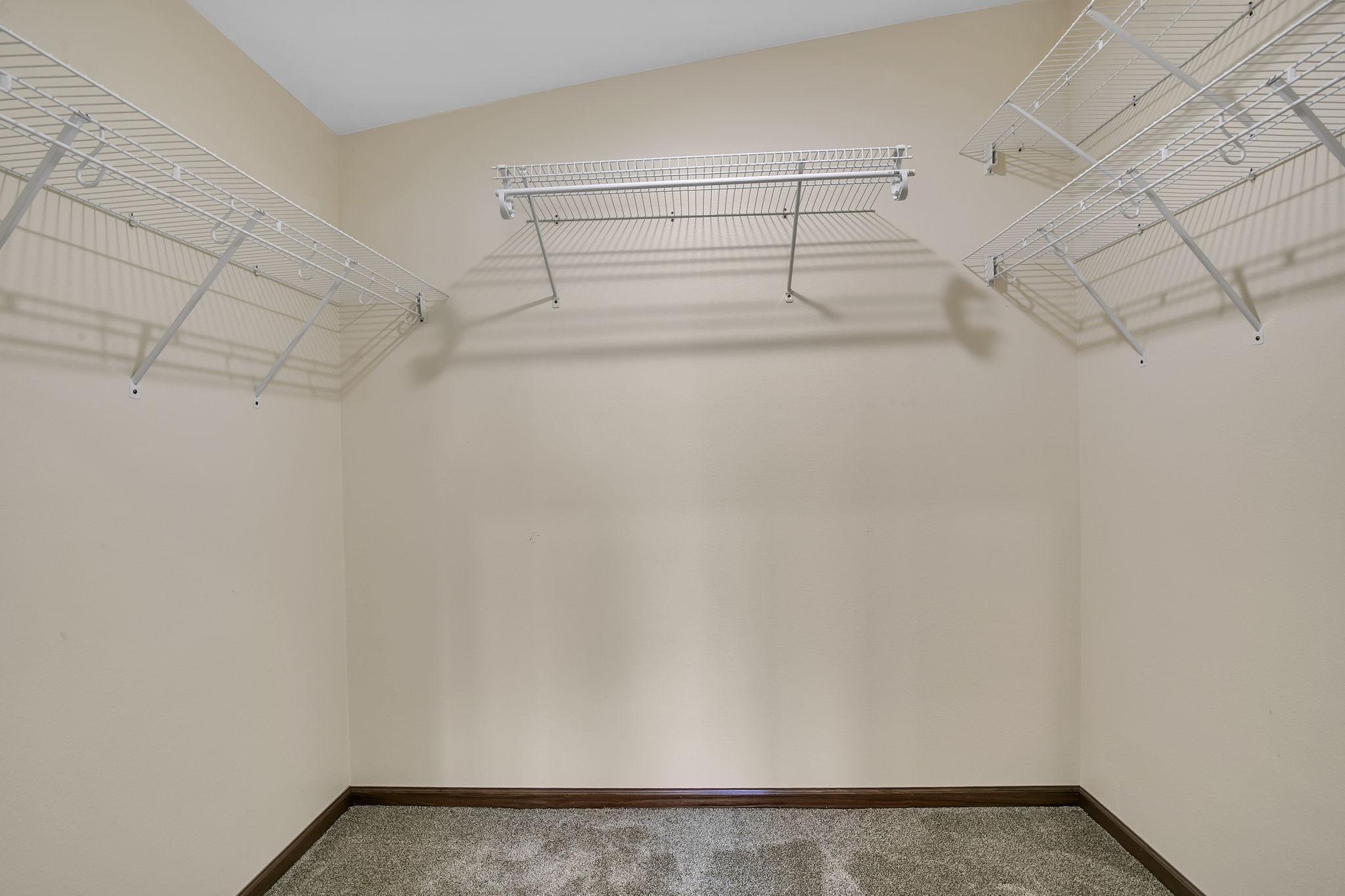 Primary walk in closet