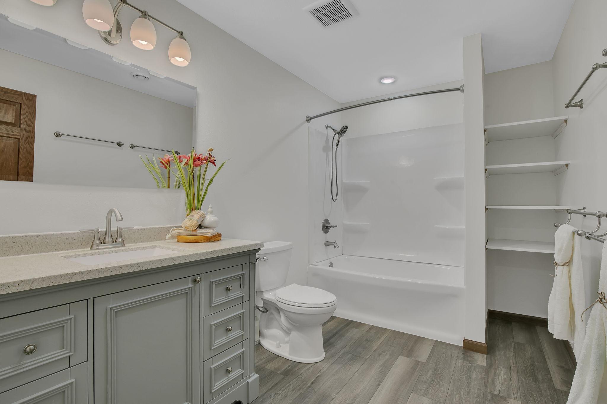 Lower level fulll bath