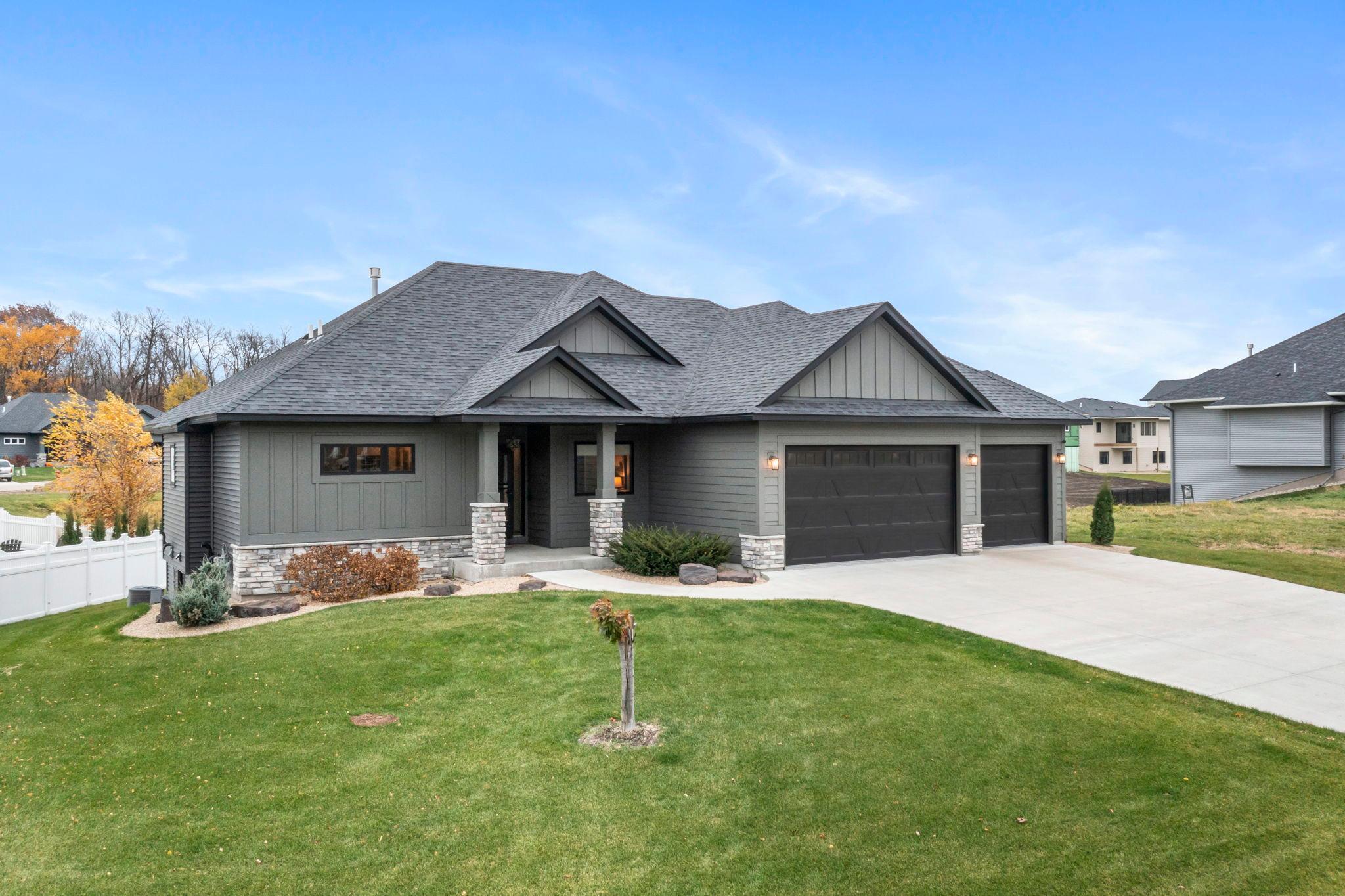 Beautiful curb appeal and a concrete driveway