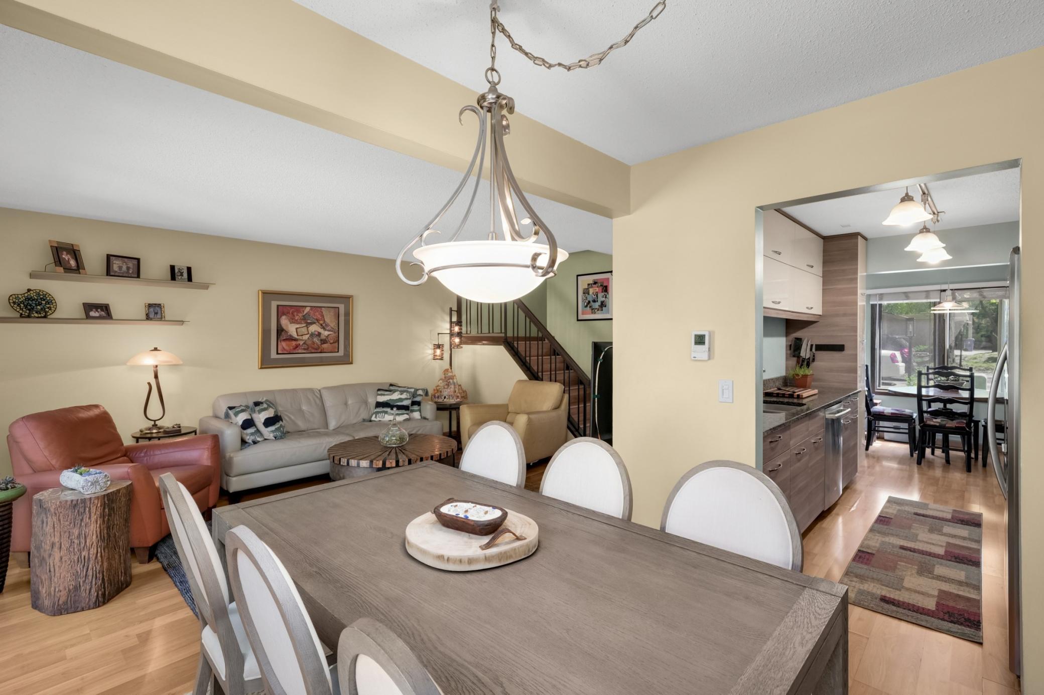 Enjoy formal and casual dining spaces