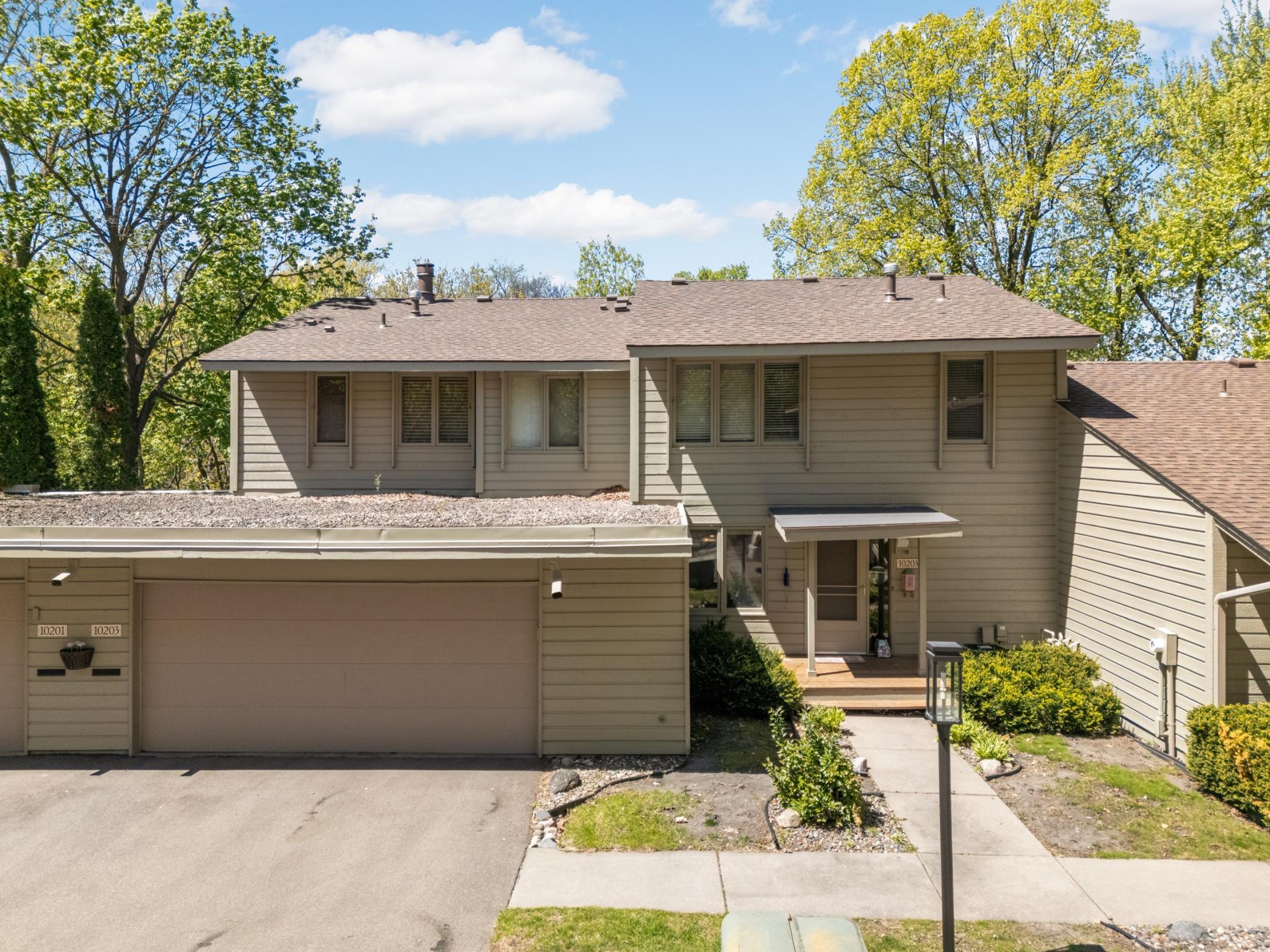 It's so convenient to have an oversized two-car garage attached to the home.