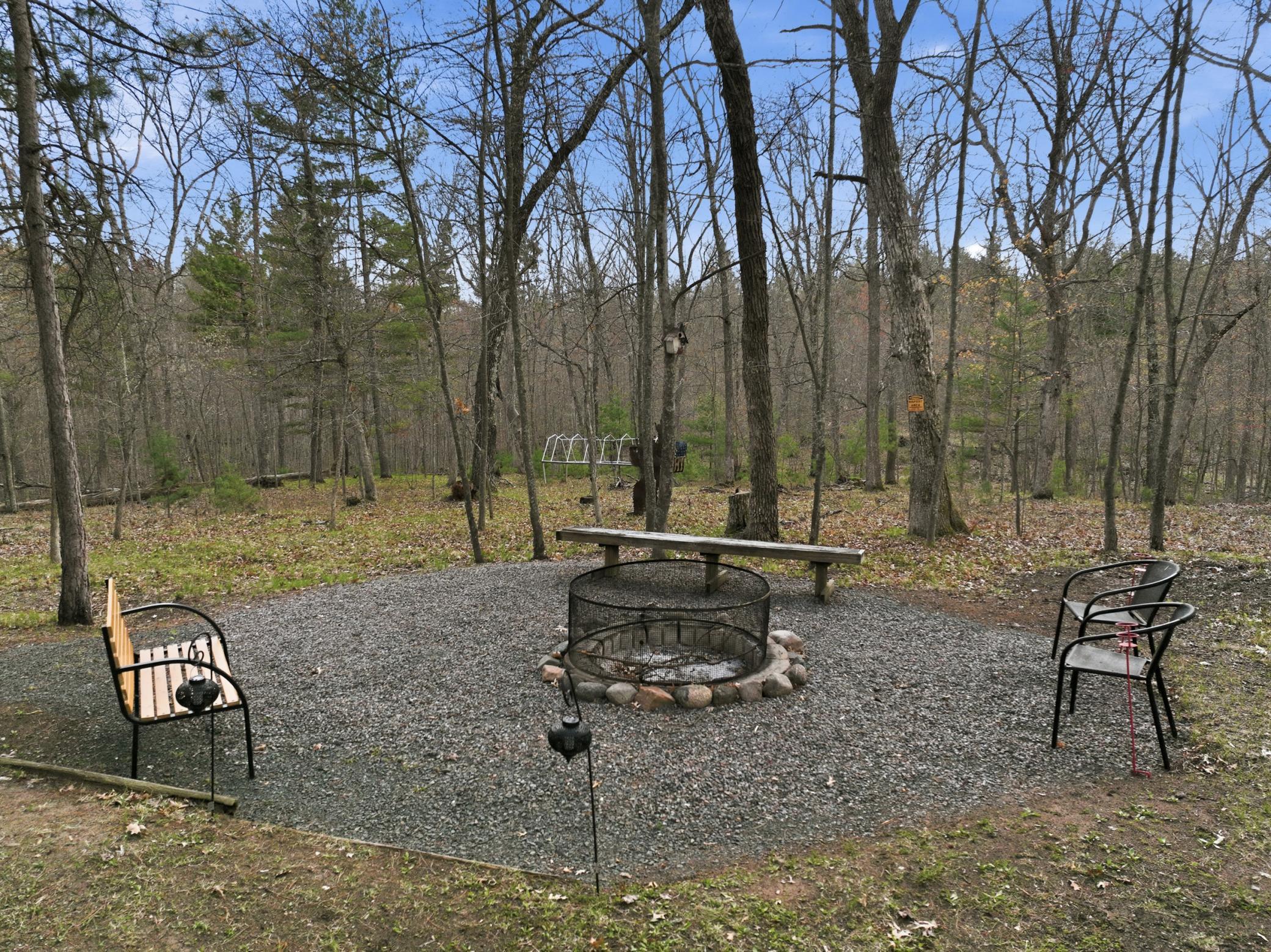 The firepit is already here and ready for the smores.