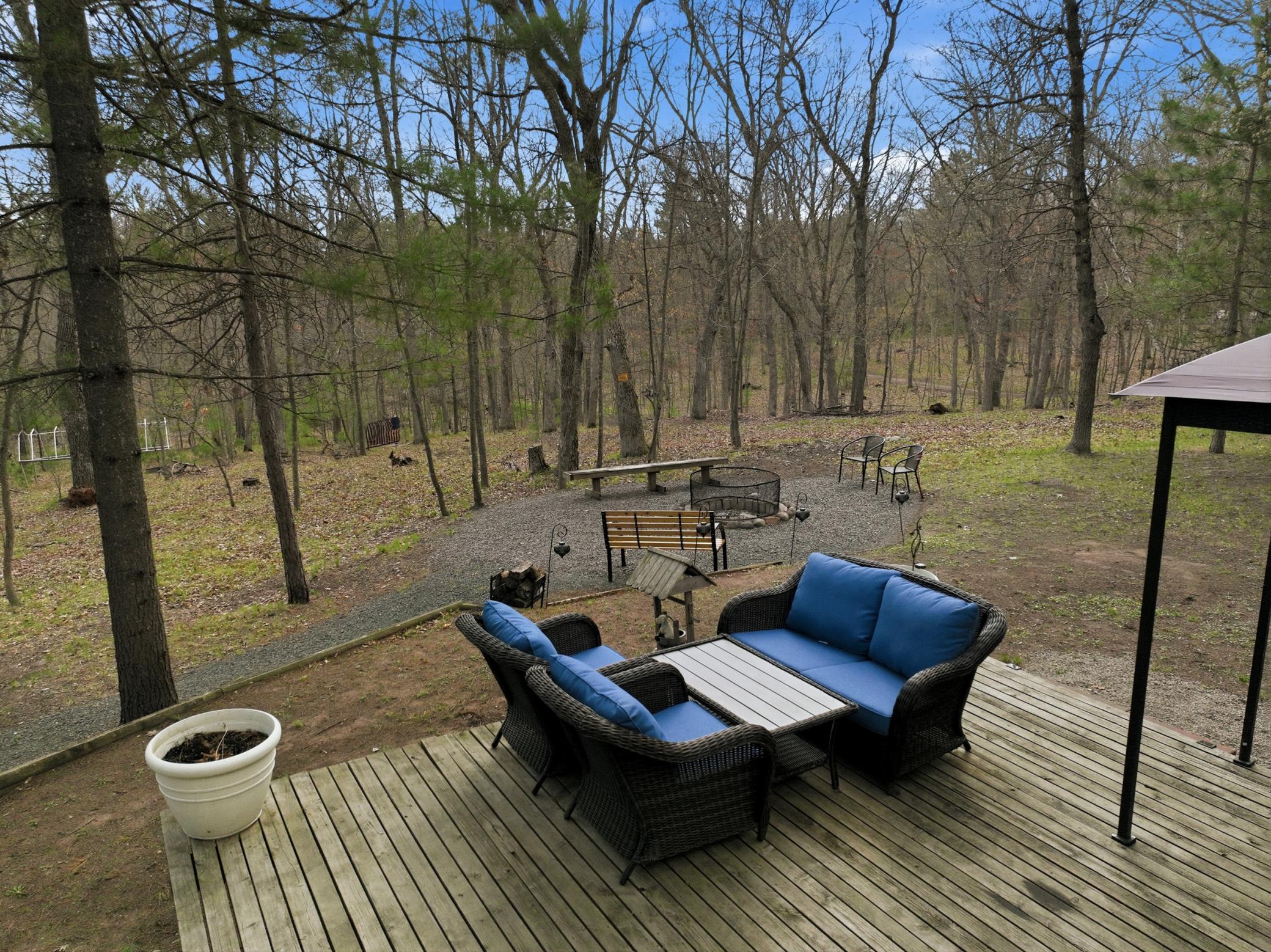 Here's another outdoor seating area.