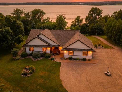 Enjoy gorgeous sunsets from this west-facing shoreline