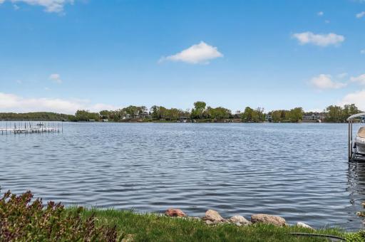 Channel opens to the main bay and miles of boating opportunities.