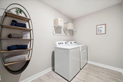 Upstairs laundry.