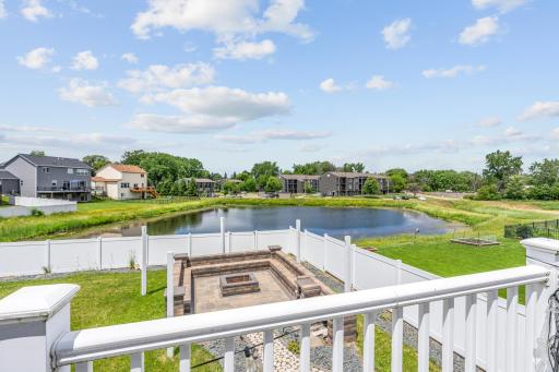 Pond & Backyard Views from Deck on Main Level