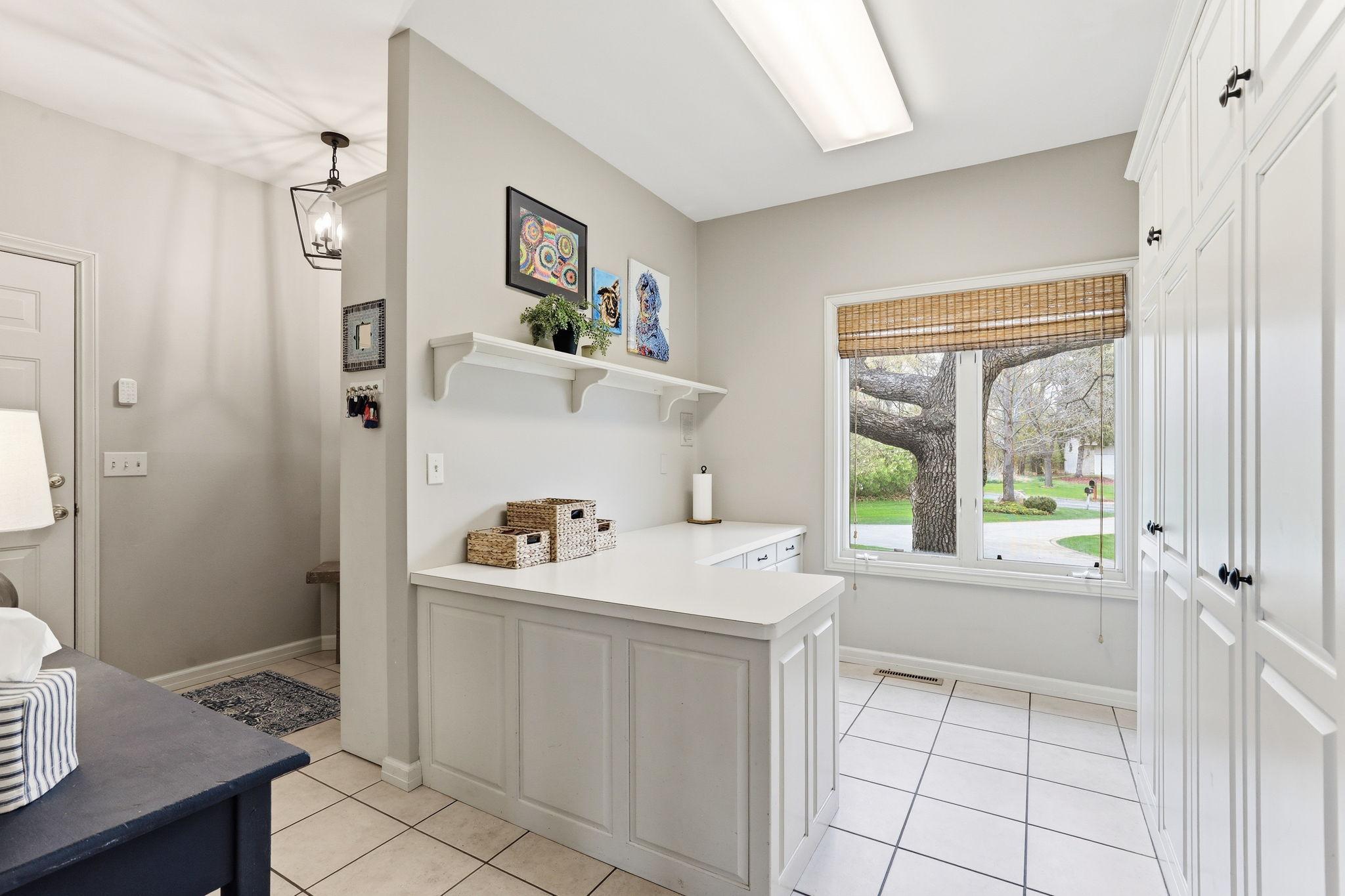 The butler’s pantry adds even more storage and a convenient staging area for entertaining. The space feels thoughtfully designed for both everyday use and hosting in style.