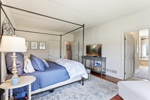 The suite feels both indulgent and highly functional.