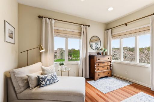 Stylish sitting area that adds versatility and sophistication.