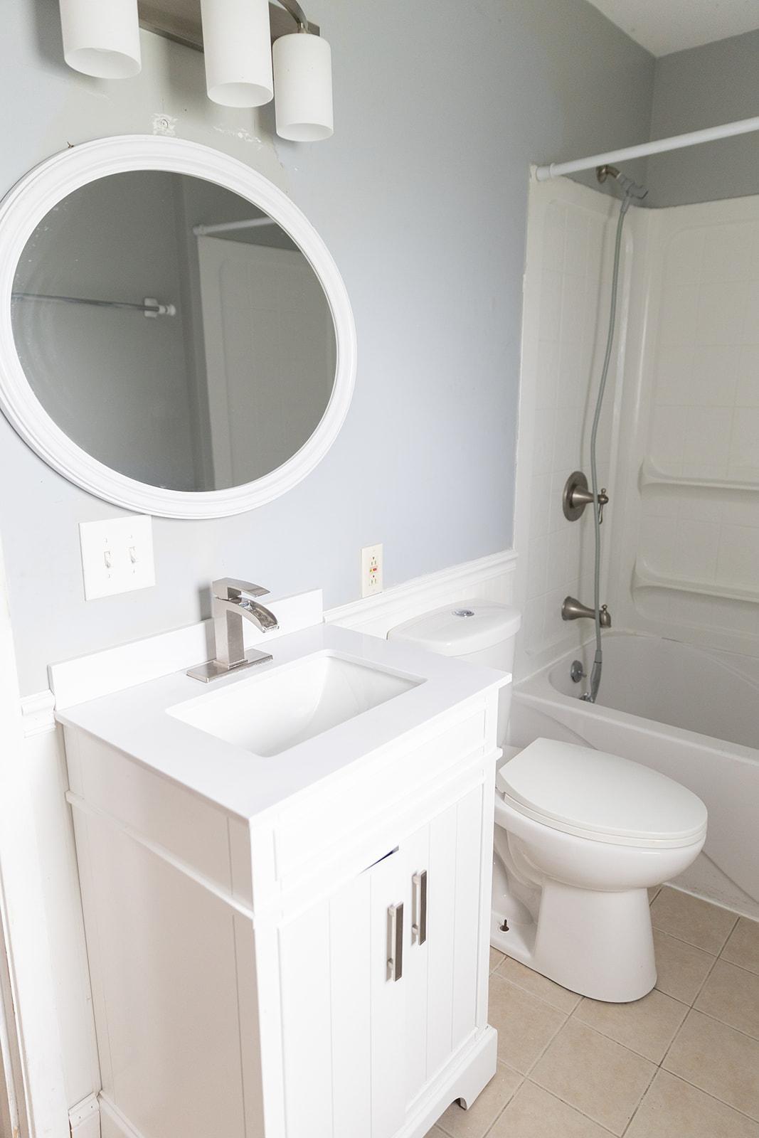 Lower level full bathroom
