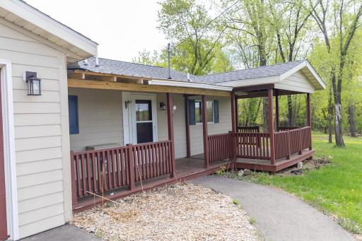 Porch is great space to take in nature views