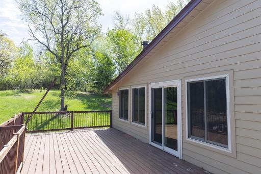 Rear Deck off Primary Bedroom and Family Room