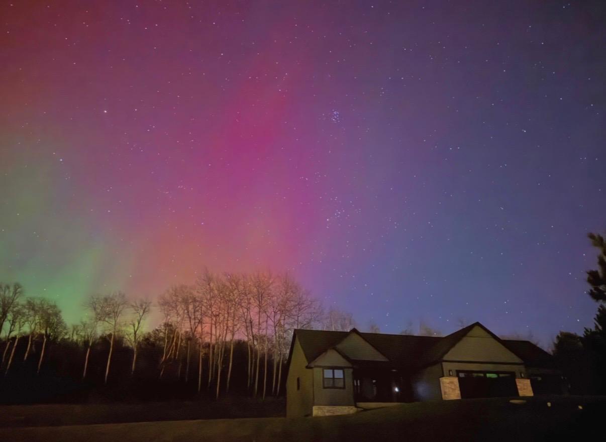 Photo of the northern lights over your home