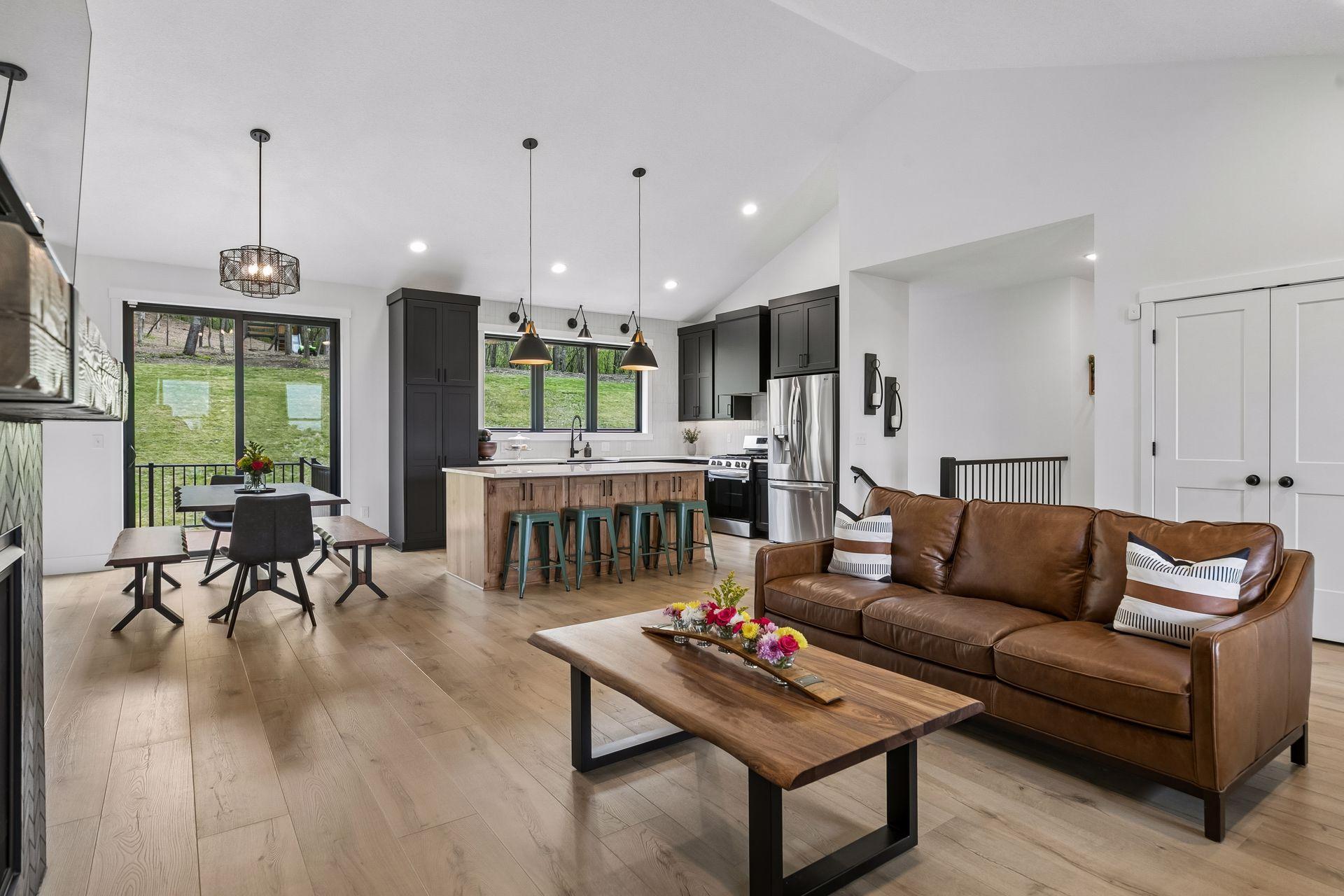 Your family and guests will enjoy the spacious living area for gathering and enjoying meals together