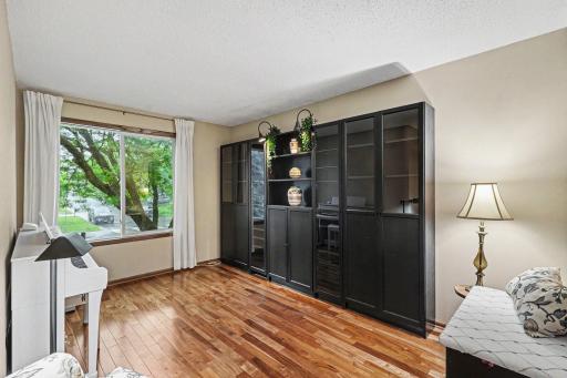 This room is being used as a flex space, however, it is actually the 2nd bedroom and can easily be converted back.