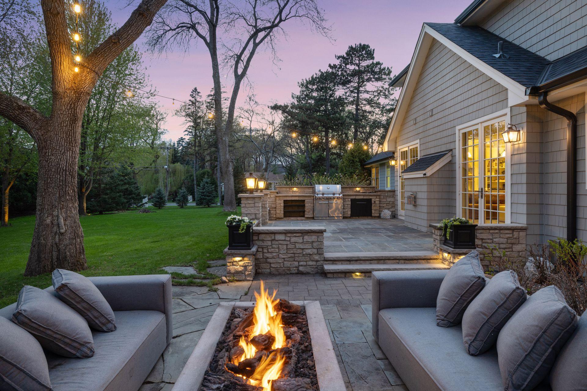 Back Patio and Gas Fire Pit