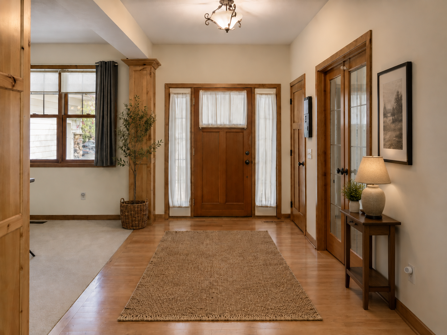 Inviting foyer opens up to the main level living areas. *virtually staged