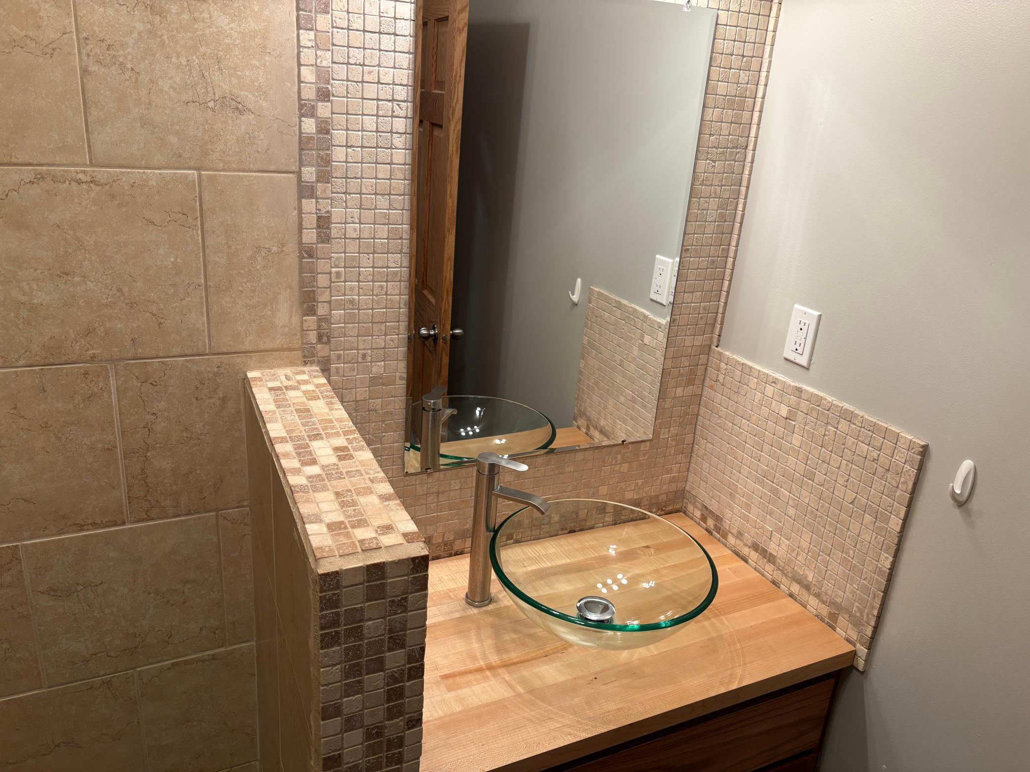 Lower level bath