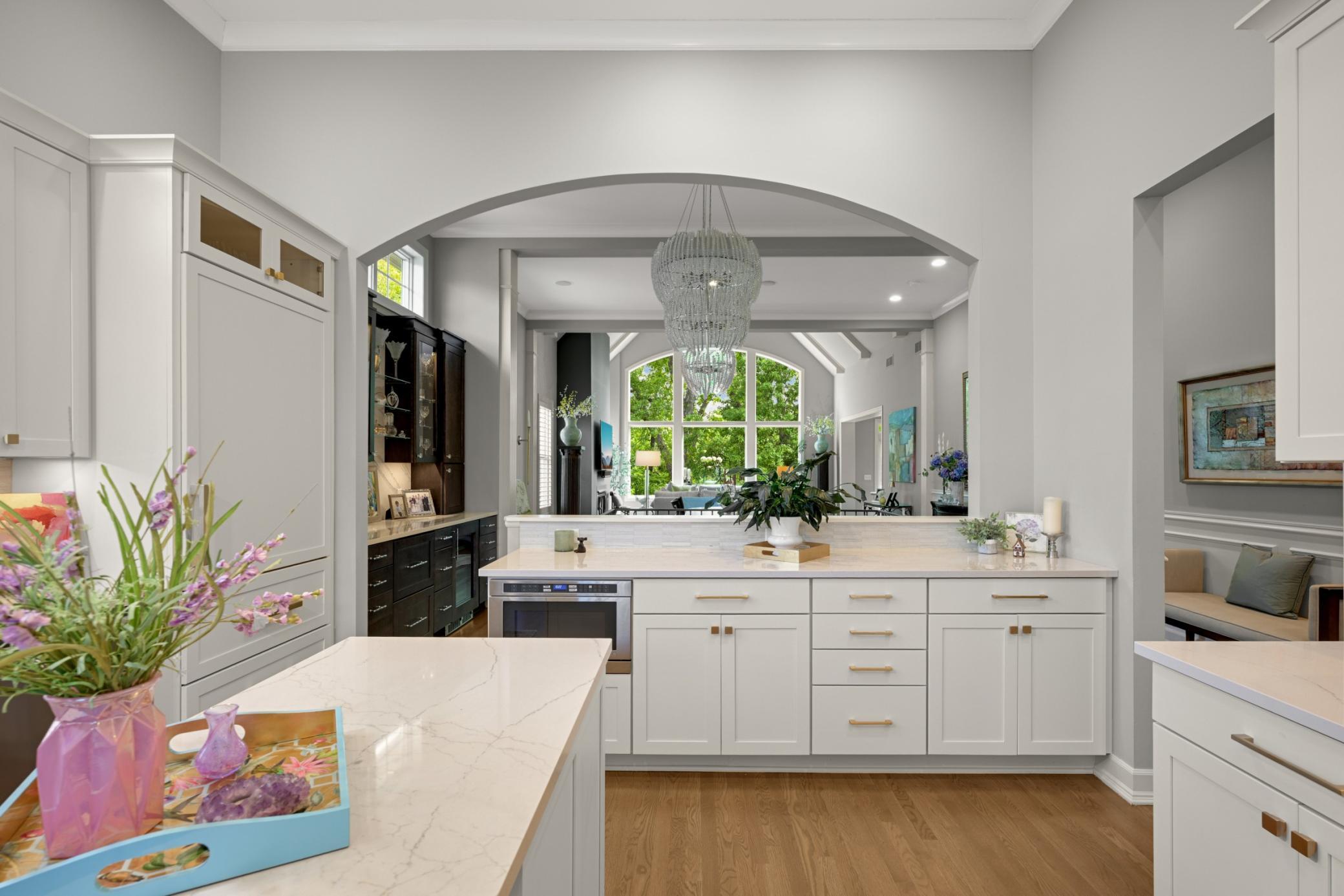 Great open concept feel throughout the main floor