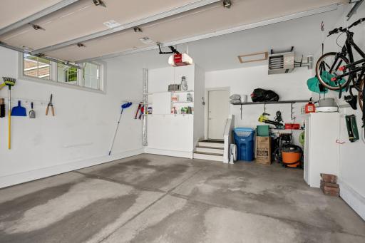 The attached garage is finished and heated and has a water spicket