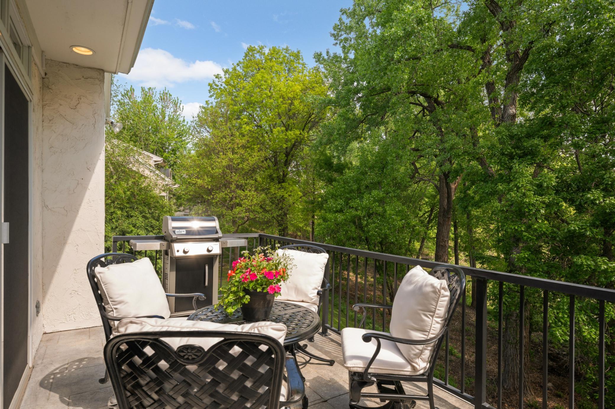 A relaxing concrete is also deck great for Barbequing