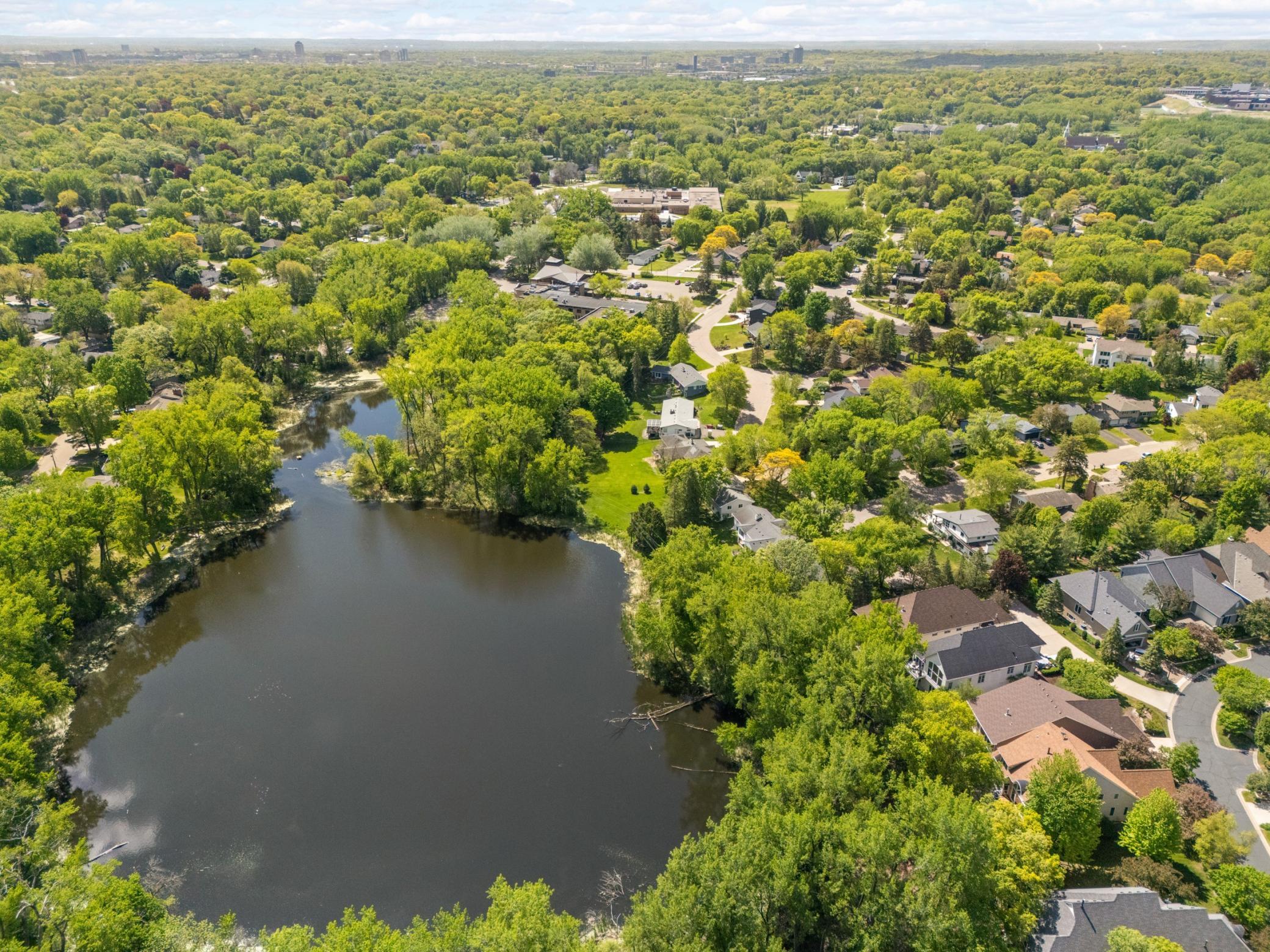 Hawkes Lake in the heart of Edina
