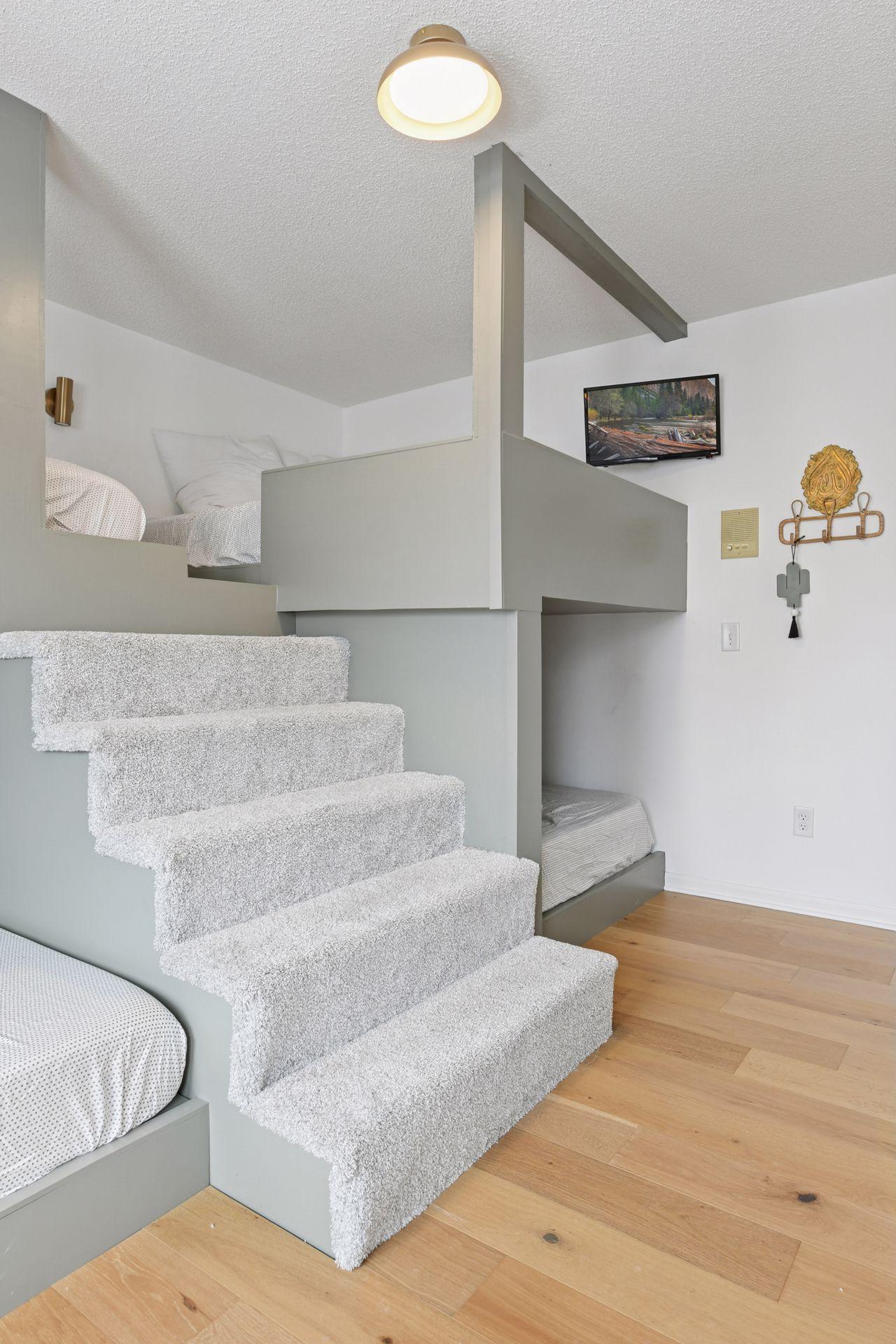 Bunks create a playful yet thoughtfully designed retreat — a space where memories are made