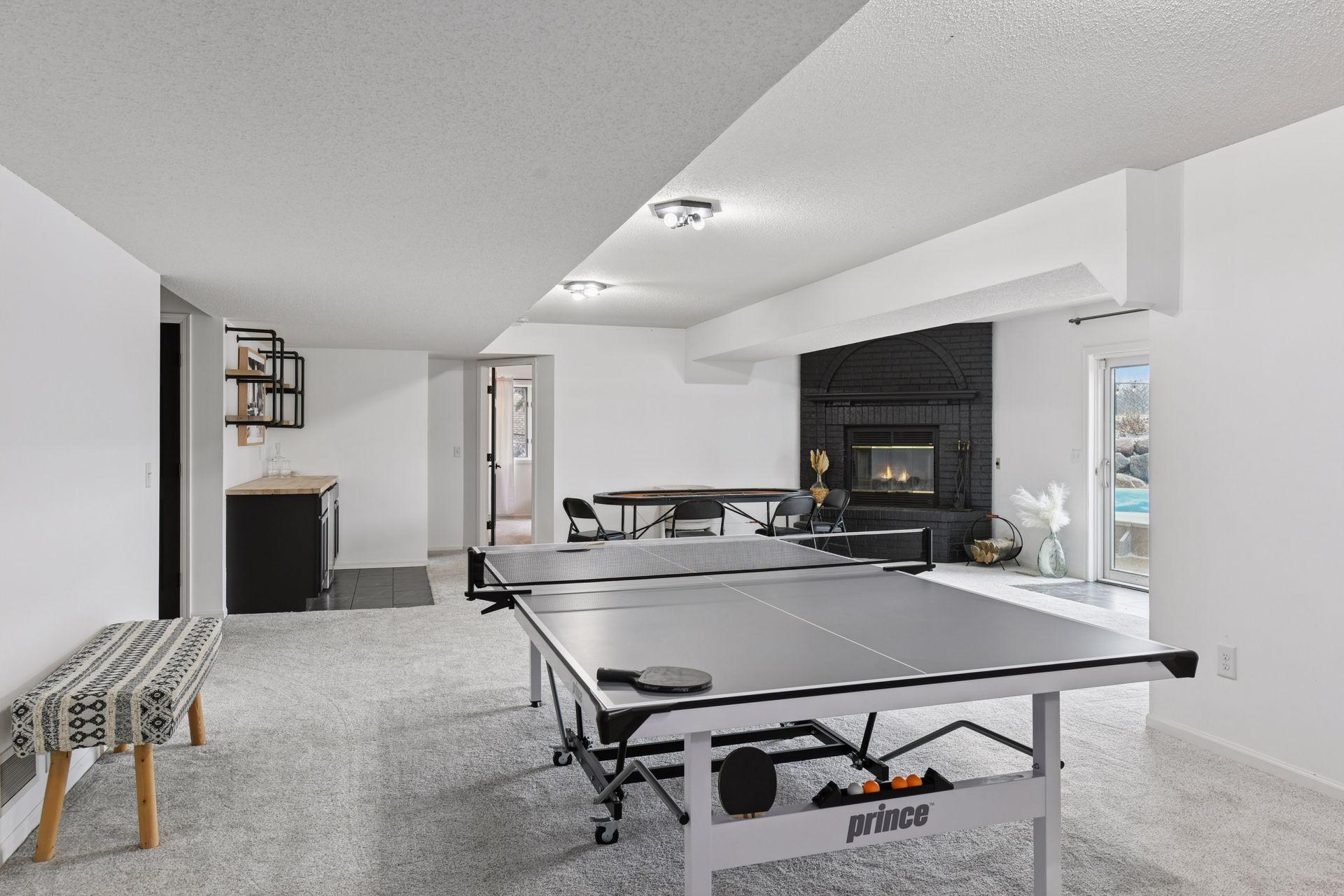 Play Without Limits. Generous open space accommodates ping pong and interactive gatherings with ease.
