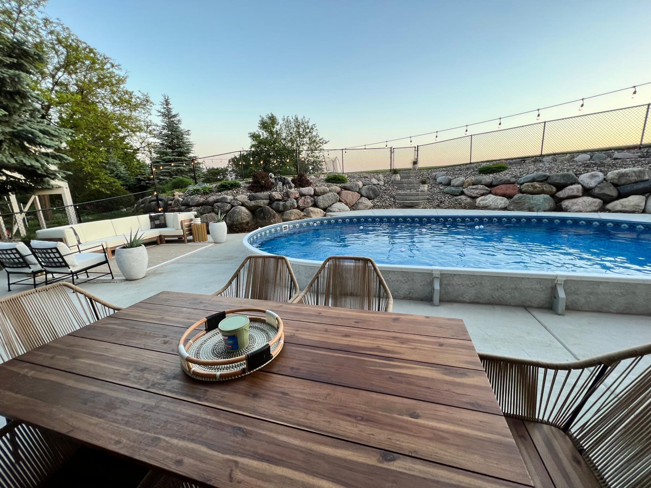 Pool deck in the Summertime