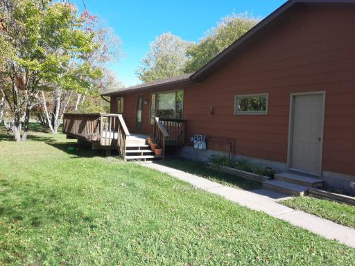 Front door and deck