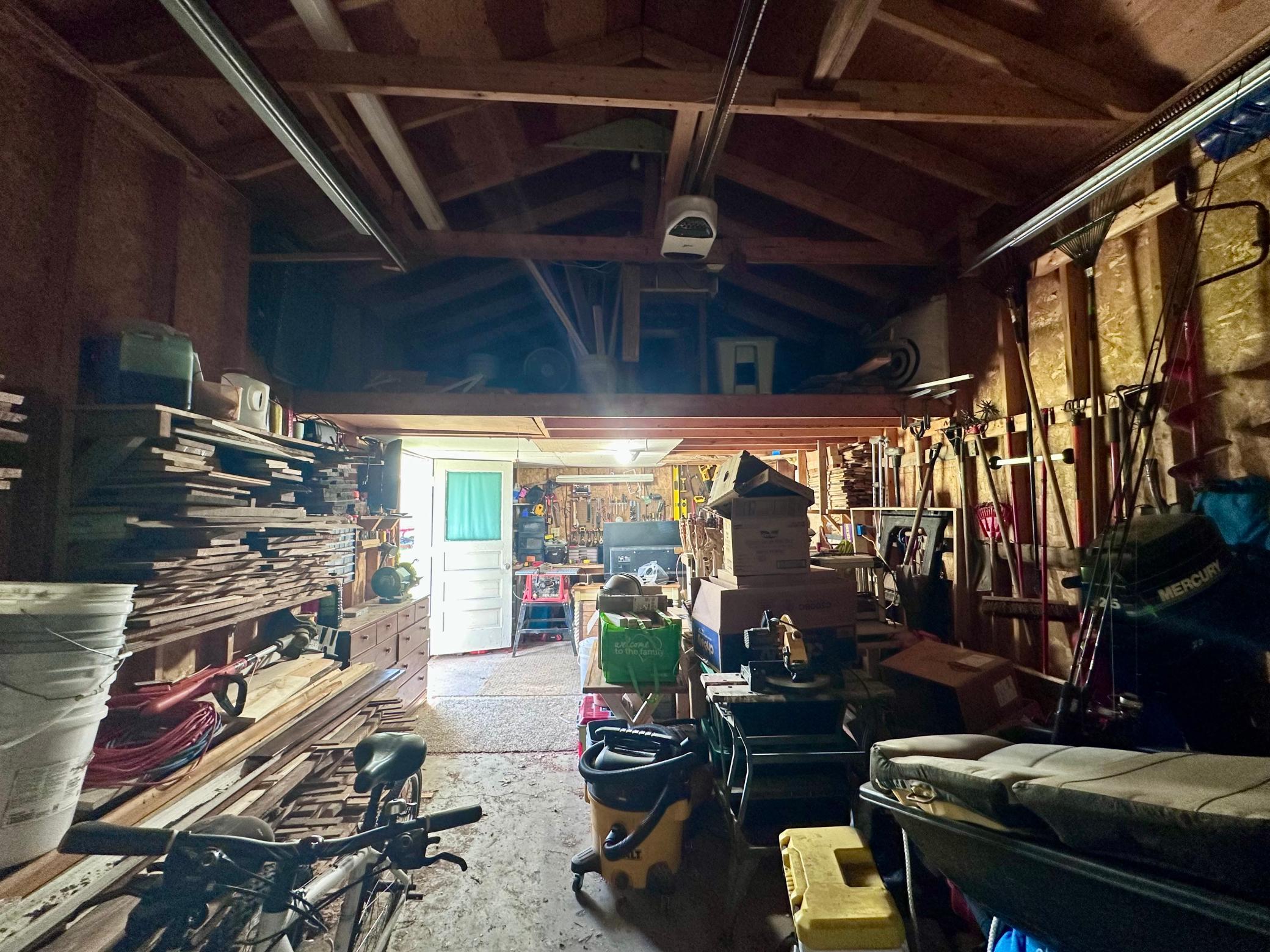 Lots of storage space OR great parking use and storage!