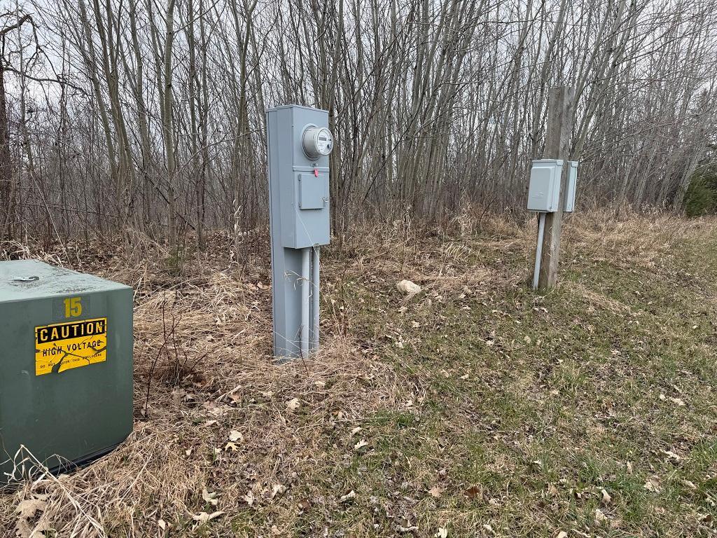 Very accessible electric hook-ups as you pull into the property.