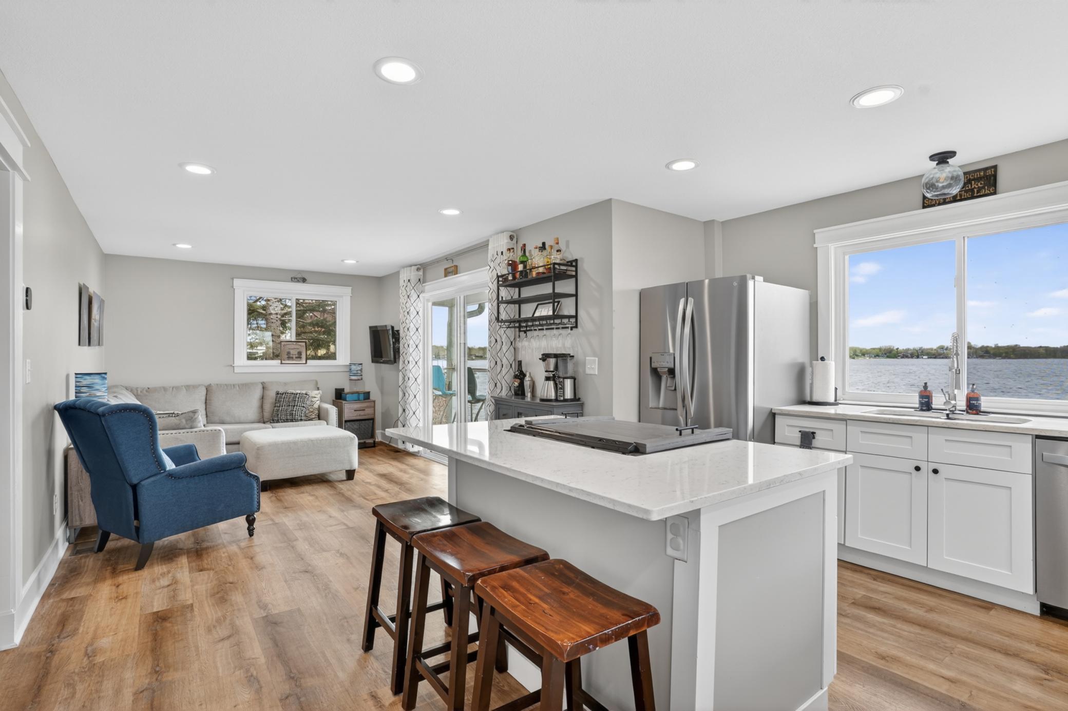 Desirable open floor plan