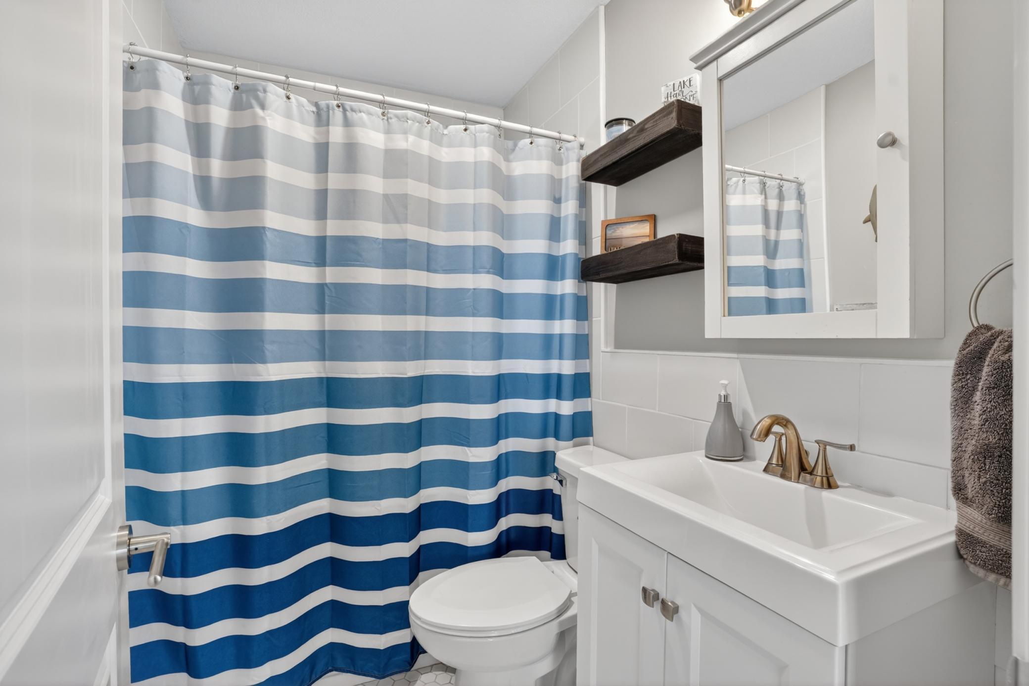 Full updated bathroom on main level