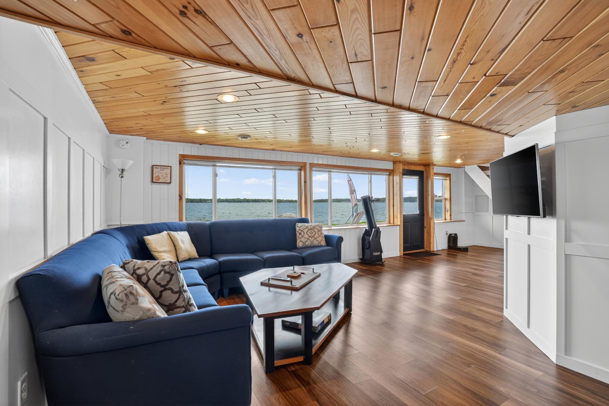 More space to hang out in this lower level area