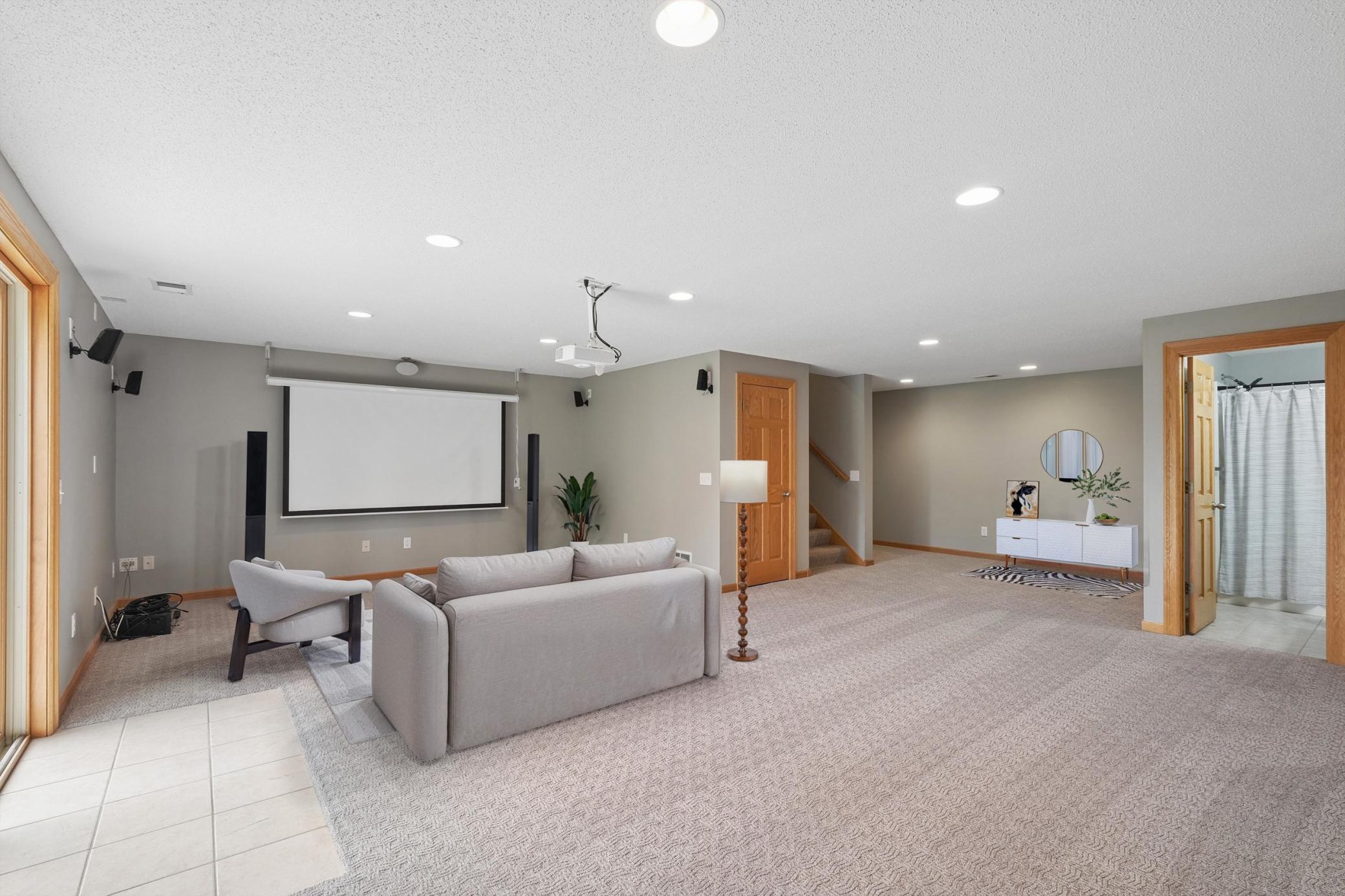 Lower level family room