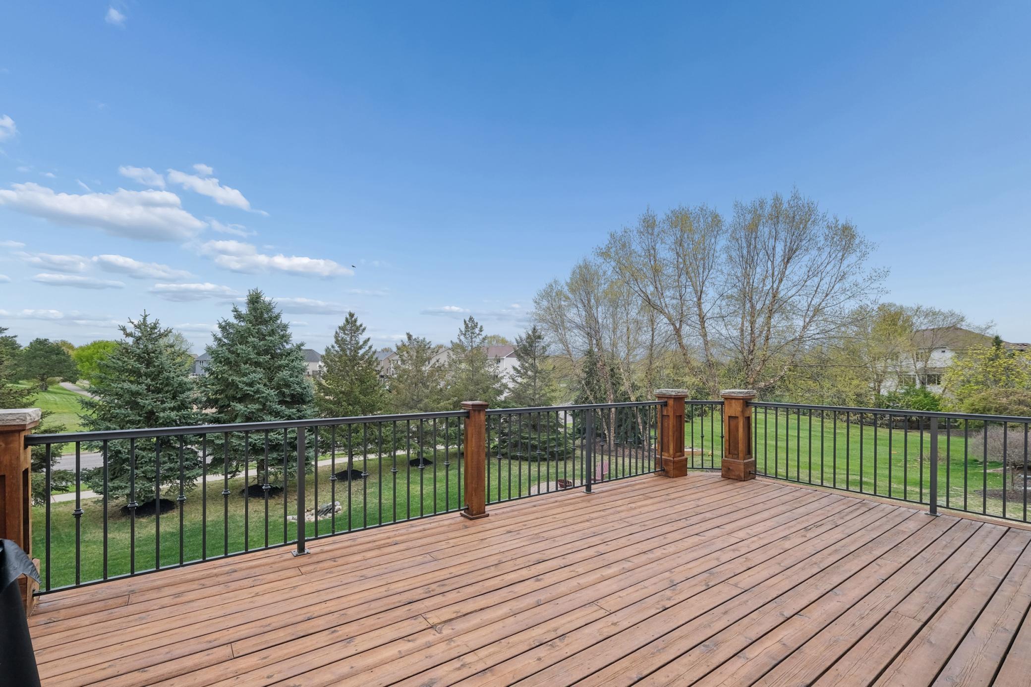 Sun filled deck - great for hosing BBQ's