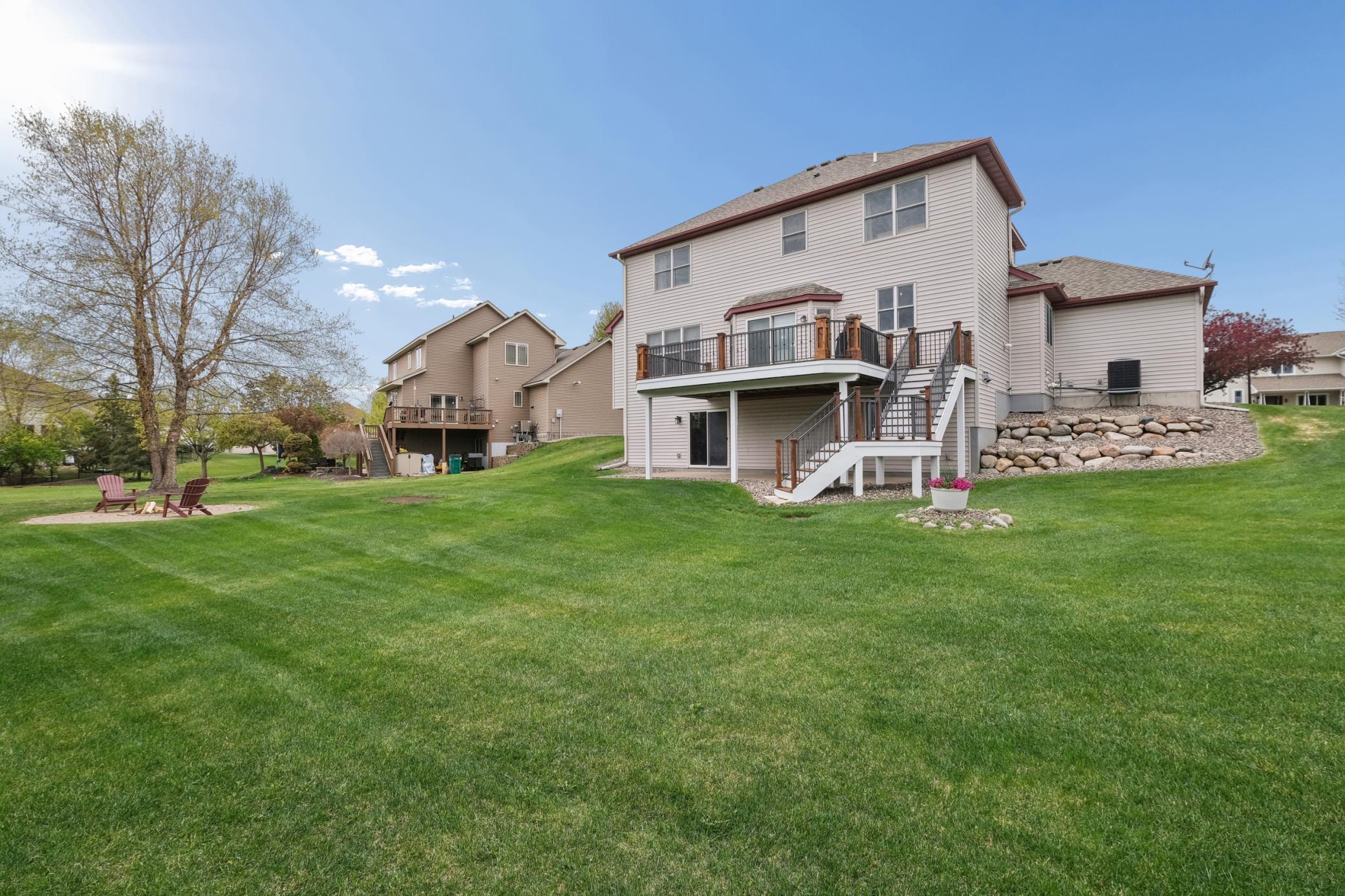 Backyard and walk-out lower level