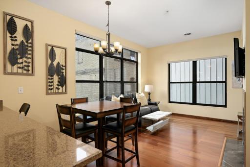 Dining to living area