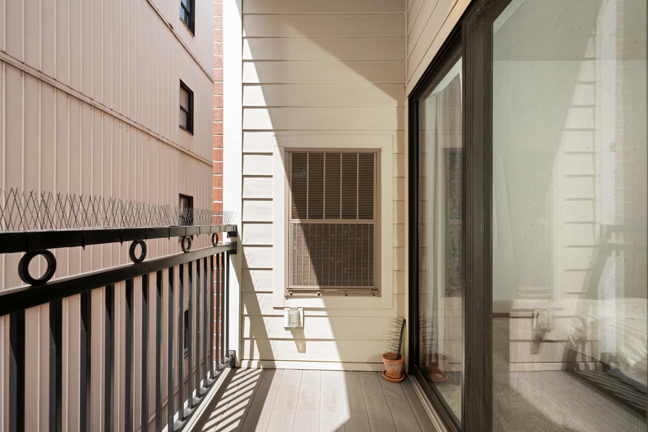 Balcony off living room / bedroom