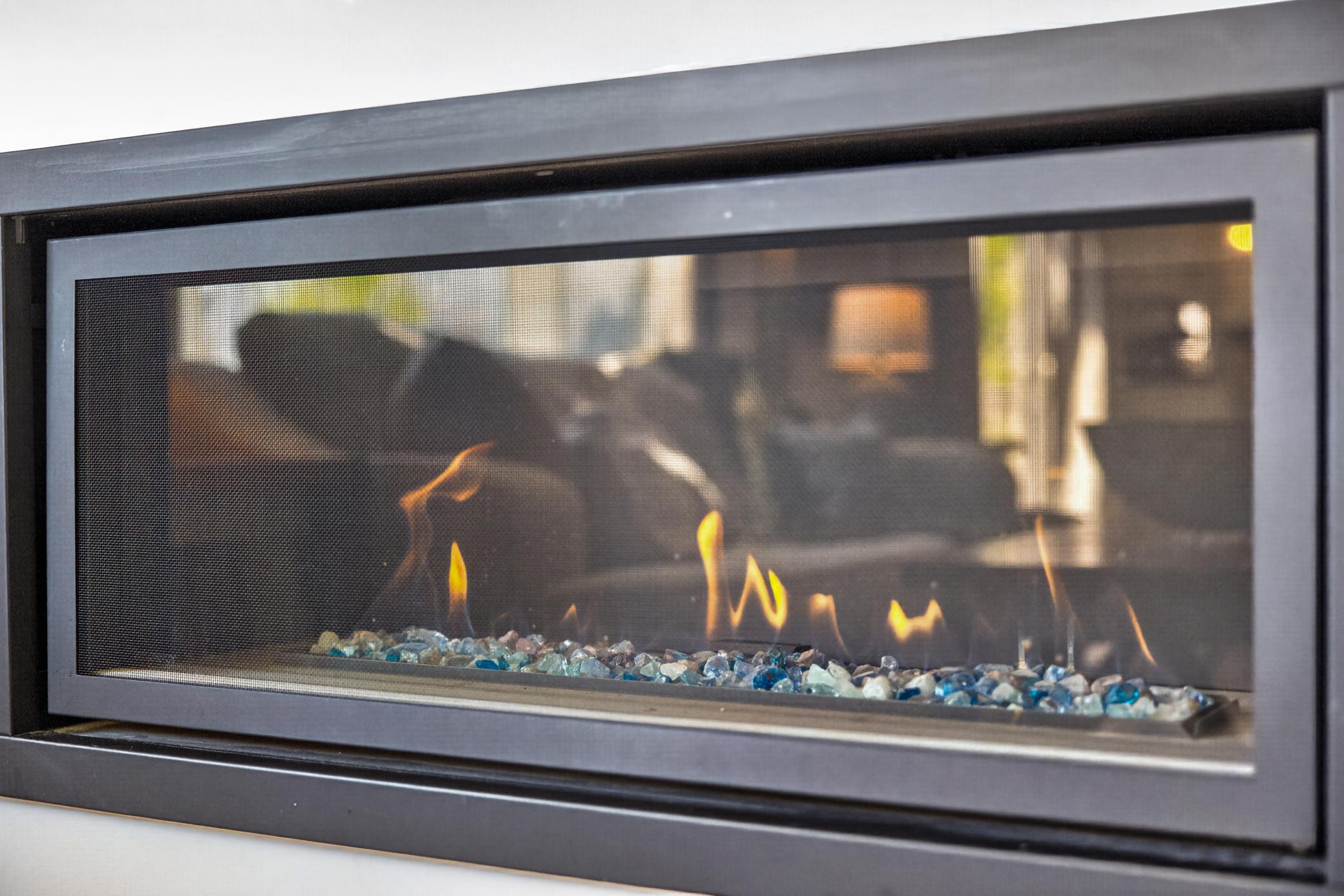 Striking fireplace