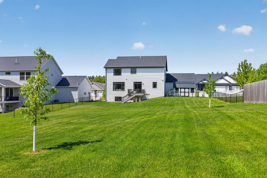 Large back yard