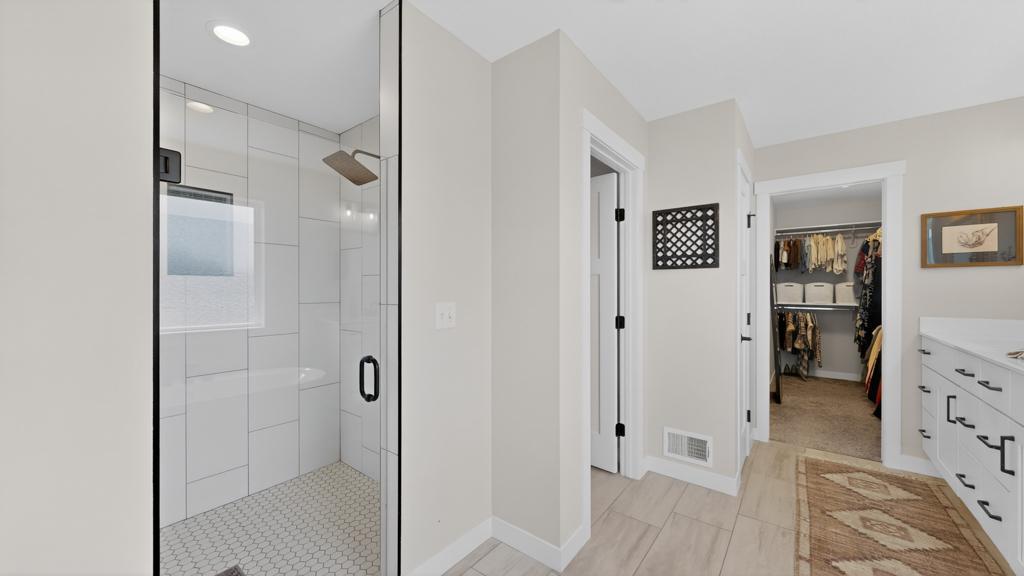 Walk-in Tiled Shower