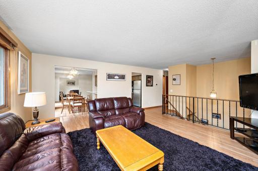 The living room and dining room have solid surface floorings!