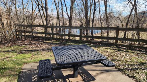 Here is a table with nice views overlooking the play area.