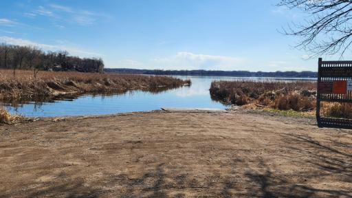 Here is the boat landing to Eagle Lake (about a mile away) just waiting for the dock to be put back in.Eagle Lake is fully recreational with great fishing too!